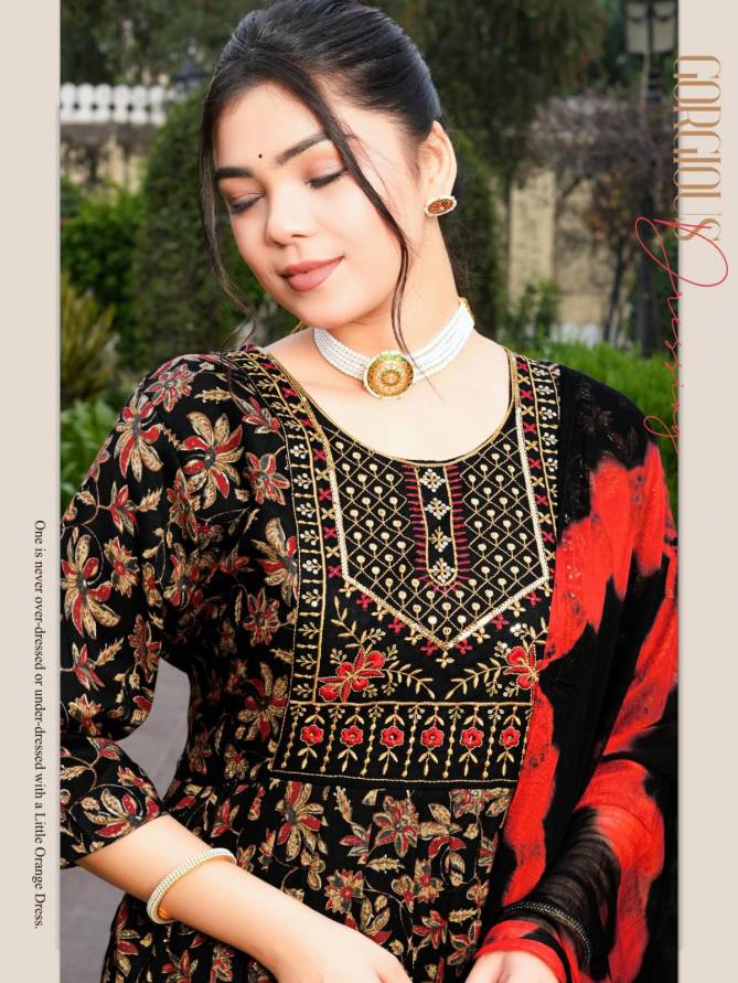 Devika Vol 5 By Kashida Capsule Foil Printed Naira Cut Kurti With Bottom Dupatta Wholesale Online